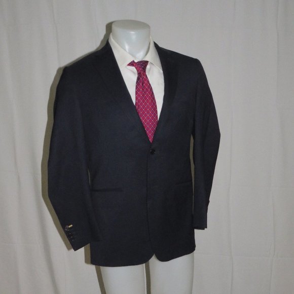 Fendi Solid Navy Blue Two Button Blazer 38R NWT - Picture 5 of 12
